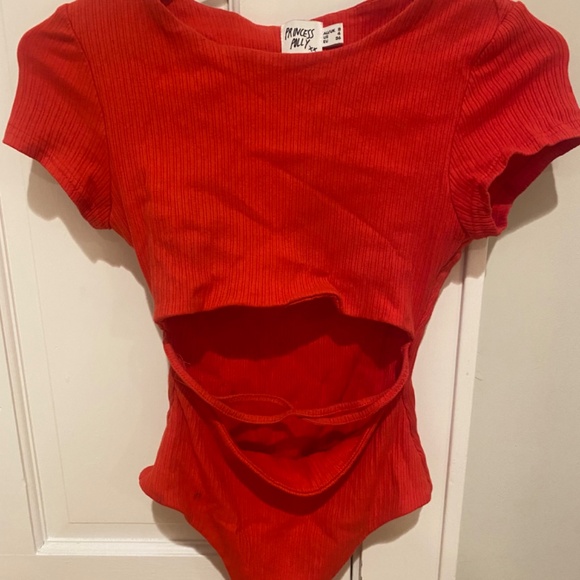 Red body suit - Picture 6 of 9